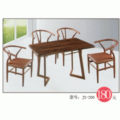 圓桌快餐桌勝芳餐桌 鋼木餐桌椅 快餐桌椅批發 景祥家具廠