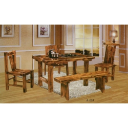 勝芳原生態火燒木家具批發 主題酒店桌椅 實木餐桌餐椅批發 桌面 戶外實木餐桌椅 原生態酒店家具 酒店家具 和合家具