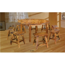 勝芳原生態火燒木家具批發 主題酒店桌椅 實木餐桌餐椅批發 桌面 戶外實木餐桌椅 原生態酒店家具 酒店家具 和合家具