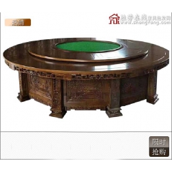 勝芳餐桌椅 轉盤桌 實木旋轉大餐臺 桌面 桌架  實木餐桌椅 實木餐臺椅 中式餐桌椅 實木餐桌椅組合批發 木質家具 餐廳家具中式家具  長松家具