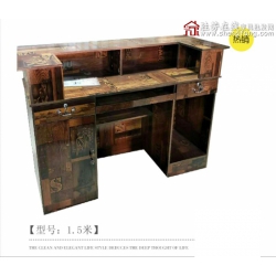 勝芳前臺桌批發 公司前臺  吧臺 板式前臺柜 儲物柜 辦公家具 板式家具 鳳陽家具