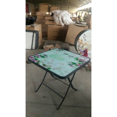 勝芳方圓桌批發 圓形簡易折疊餐桌 正方形餐桌 酒店大圓桌 圓形折疊桌 小戶型家用折疊飯桌 玉振家具