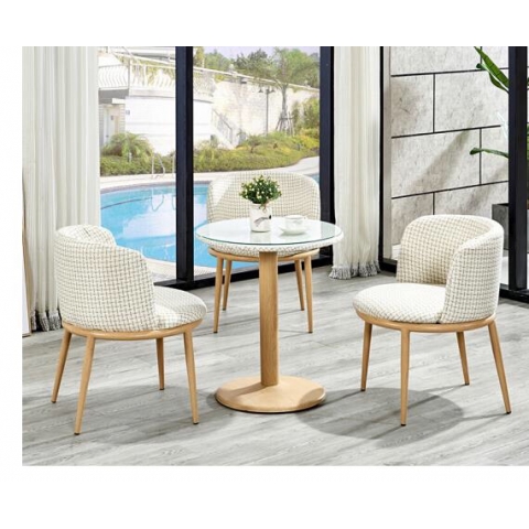 勝芳家具批發(fā) 北歐餐桌椅 組合三件套 現(xiàn)代簡(jiǎn)約 休閑洽談桌 小圓桌 咖啡桌 玻璃小戶(hù)型 澳典家具