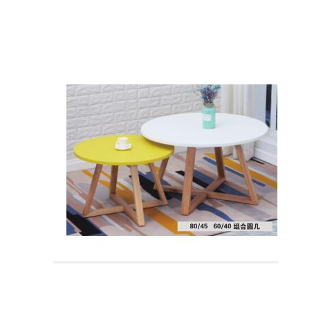 勝芳茶幾批發 北歐 鋼木 茶幾創意 小戶型簡約 客廳組合邊幾 迷你 圓形 歐式簡易茶幾 格美諾家具