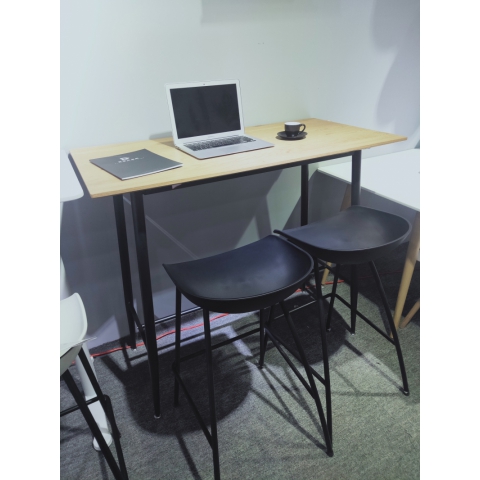 勝芳鋼木桌批發簡約家用電腦桌臥式床頭小桌現代鐵藝休閑桌學習桌寫字桌兒童迪雅佳家具