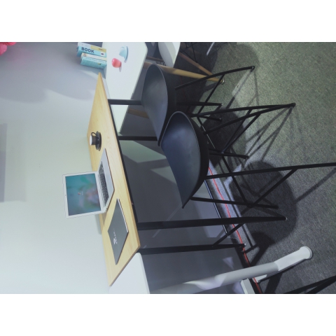 勝芳鋼木桌批發簡約家用電腦桌臥式床頭小桌現代鐵藝休閑桌學習桌寫字桌兒童迪雅佳家具