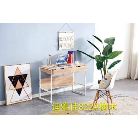 勝芳鋼木桌批發簡約家用電腦桌臥式床頭小桌現代鐵藝休閑桌學習桌寫字桌兒童迪雅佳家具