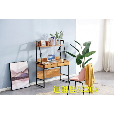 勝芳鋼木桌批發簡約家用電腦桌臥式床頭小桌現代鐵藝休閑桌學習桌寫字桌兒童迪雅佳家具