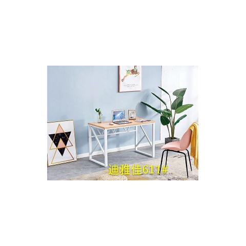勝芳鋼木桌批發簡約家用電腦桌臥式床頭小桌現代鐵藝休閑桌學習桌寫字桌兒童迪雅佳家具