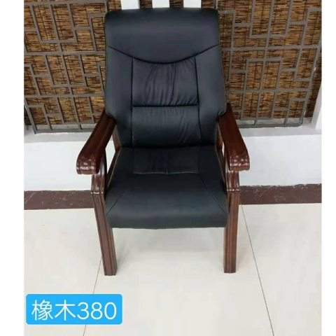 橡木勝芳辦公椅批發 會議室椅子 會議椅 四腿辦公椅 實木辦公椅 帶扶手靠背椅辦公椅 辦公家具 廣信辦公家具