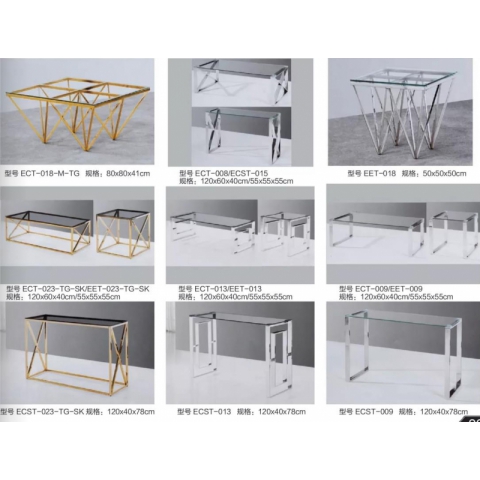 勝芳茶幾批發 不銹鋼茶幾 小茶幾 玻璃茶幾 咖啡桌 咖啡臺 飲品店桌 客廳家具  鑫富成家具