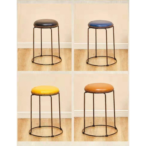 勝芳鐵腿凳子批發 三腿凳子 鐵質凳子 鋼筋凳 套凳 圓凳 簡易家具 寰宇家具