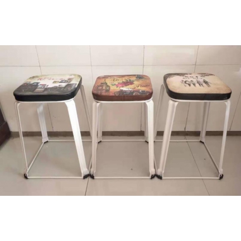 勝芳鐵腿凳子批發 三腿凳子 鐵質凳子 鋼筋凳 套凳 圓凳 簡易家具 寰宇家具