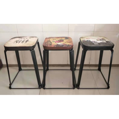 勝芳鐵腿凳子批發 三腿凳子 鐵質凳子 鋼筋凳 套凳 圓凳 簡易家具 寰宇家具