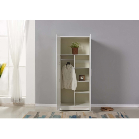 勝芳家具批發 衣柜 木質衣柜 兩開門衣柜 板式衣柜批發 兩開門衣柜 現代簡約衣柜 臥室家具 簡約全實木衣柜 臥室兩門衣柜  組合成人衣柜衣櫥定制  東升家具