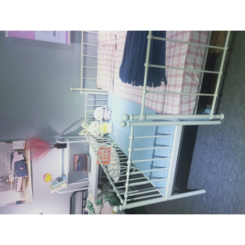 勝芳鐵藝床批發公寓鐵藝床家用鐵床雙人床兒童床單人床迪雅佳