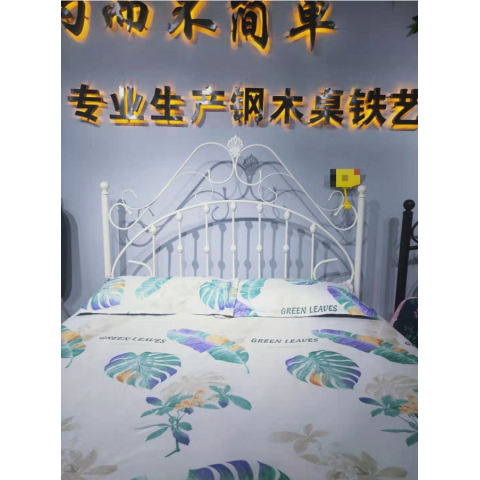 勝芳鐵床批發 歐式鐵藝床 童床 復古旅館雙人床 鐵架床 酒店公寓床 臥室 鐵架床公主床 金屬床 迪雅佳家具