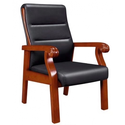 會議椅實木橡木辦公椅