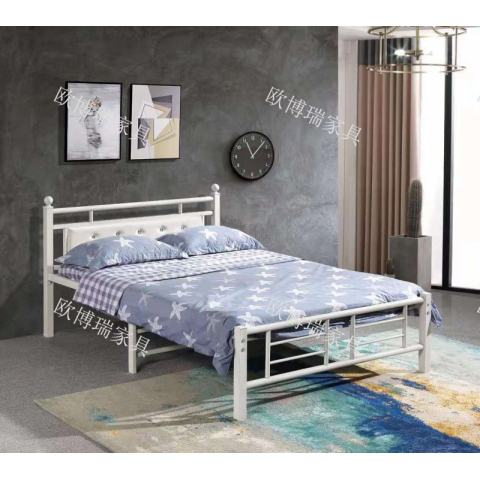 勝芳床鋪批發歐式床 鐵床 鐵藝床 雙人床 雙人床 折疊雙人床 鐵藝雙人床 雙人板床 金屬床 臥室家具 歐博瑞家具