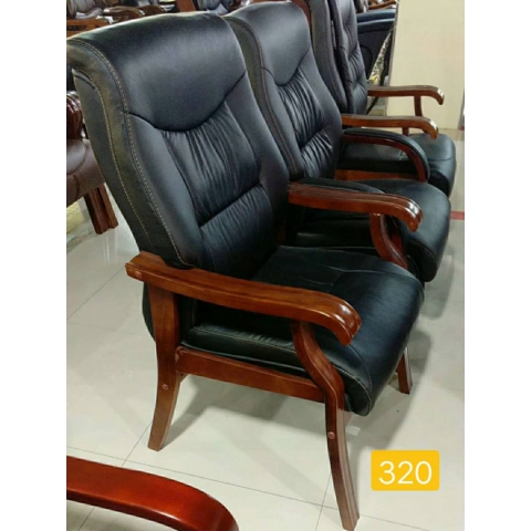 橡木勝芳辦公椅批發 會議室椅子 會議椅 四腿實木辦公椅 實木辦公椅 帶扶手靠背椅辦公椅 辦公家具 廣信辦公家具