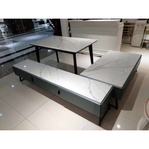 勝芳電視柜批發 板式電視柜 時尚茶幾組合 歐式電視柜 簡約電視柜 客廳家具 歐式家具 北歐 玻璃面電視柜 理石 華龍家具