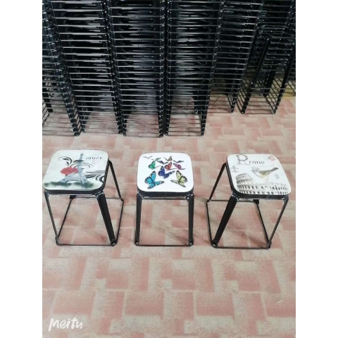 勝芳鐵腿凳子批發 三腿凳子 鐵質凳子 鋼筋凳 套凳 圓凳 簡易家具 寰宇家具