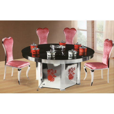 勝芳火鍋桌 不銹鋼火鍋桌 電磁爐火鍋桌 無煙凈化火鍋桌 不銹鋼花瓶腿火鍋桌 不銹鋼燈塔餐桌 不銹鋼蛇型腿火鍋桌 旋轉線不銹鋼火鍋桌 百睿蘭家具