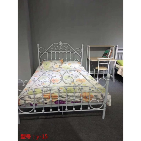 鐵床雙人床 勝芳床鋪批發 鐵藝臥室雙人床