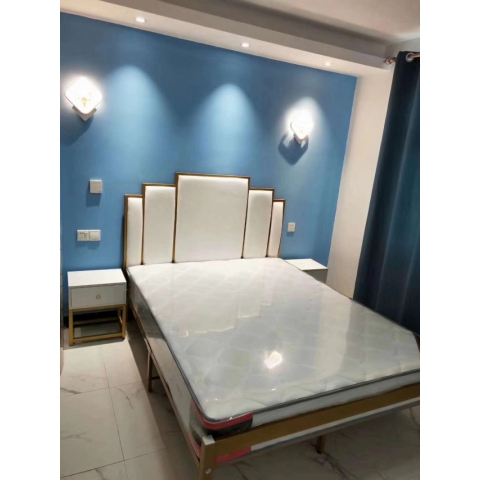 公寓出租鐵藝床鋪，普通鐵藝床，軟包鐵藝床，雙人床