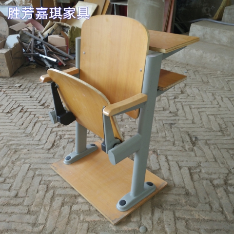 【嘉琪家具】彈簧回位硬板階梯教室排椅 禮堂椅 會議室聯排椅 課桌椅 學生排椅