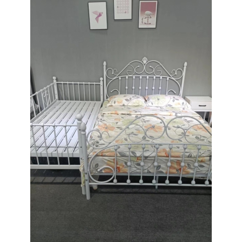 勝芳床鋪批發歐式床 鐵床 鐵藝床 雙人床 雙人床 折疊雙人床 鐵藝雙人床 雙人板床 金屬床 臥室家具 歐博瑞家具