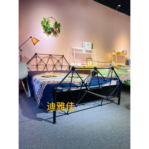 勝芳鐵床批發 歐式鐵藝床 復古旅館鐵架床 雙人床 酒店公寓床 臥室鐵架床 公主床 金屬床 迪雅佳家具