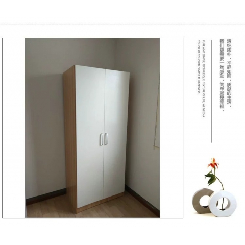 勝芳家具批發 衣柜 木質衣柜 兩開門衣柜 板式衣柜批發 兩開門衣柜 現代簡約衣柜 臥室家具 勝發家具