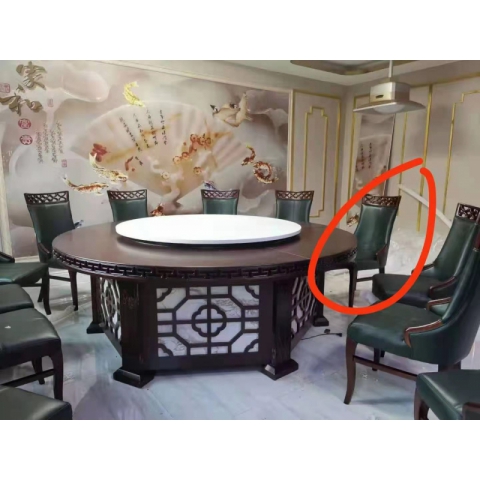 勝芳餐桌椅 轉盤桌 實木旋轉大餐臺 桌面 桌架  實木餐桌椅 實木餐臺椅 中式餐桌椅 實木餐桌椅組合批發 木質家具 餐廳家具中式家具  長松家具