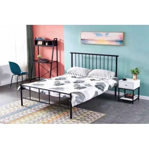 勝芳鐵床批發 歐式鐵藝床 復古旅館鐵架床 雙人床 酒店公寓床 臥室鐵架床 公主床 金屬床 迪雅佳家具