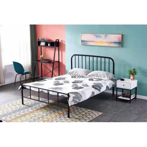 勝芳鐵床批發 歐式鐵藝床 復古旅館鐵架床 雙人床 酒店公寓床 臥室鐵架床 公主床 金屬床 迪雅佳家具