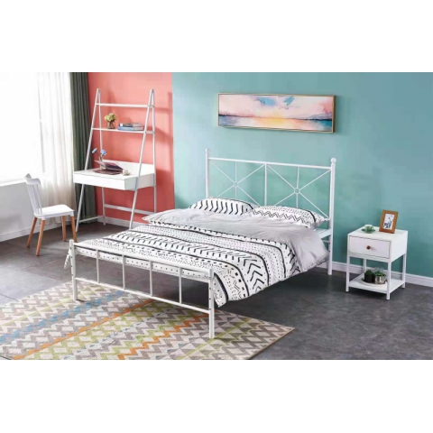 勝芳鐵床批發 歐式鐵藝床 復古旅館鐵架床 雙人床 酒店公寓床 臥室鐵架床 公主床 金屬床 迪雅佳家具