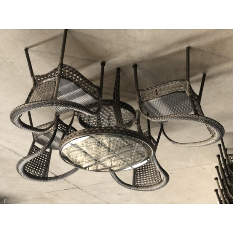 勝芳批發藤椅 藤椅茶幾組合 藤編椅子 陽臺桌椅 庭院桌椅 休閑桌椅 咖啡臺桌椅 室內家具 休閑家具 藤制家具 戶外家具 岳明達藤藝