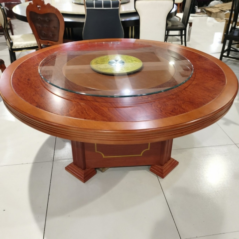 勝芳餐桌椅 轉盤桌 實木旋轉大餐臺 桌面 桌架  實木餐桌椅 實木餐臺椅 中式餐桌椅 實木餐桌椅組合批發 木質家具 餐廳家具中式家具  長松家具