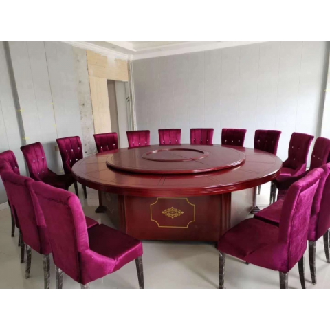 勝芳餐桌椅 轉盤桌 實木旋轉大餐臺 桌面 桌架  實木餐桌椅 實木餐臺椅 中式餐桌椅 實木餐桌椅組合批發 木質家具 餐廳家具中式家具  長松家具