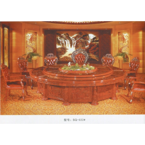 勝芳餐桌批發 酒店餐桌 轉盤 多人 餐館  飯店 桌子 餐廳 包間 包廂 酒店家具 雙全實木家具