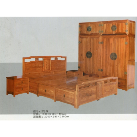 勝芳床批發 臥室家具 床 實木 中式 現代 簡約 雙人床 硬床 雙全實木家具