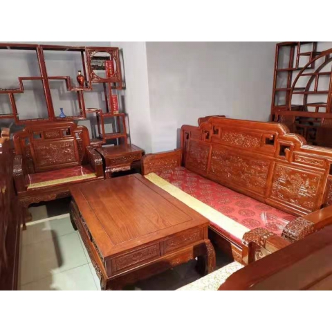 勝芳沙發批發 沙發 實木 現代簡約 客廳 沙發組合 小戶型 中式家具 冬夏兩用 現代簡約 雙全實木家具