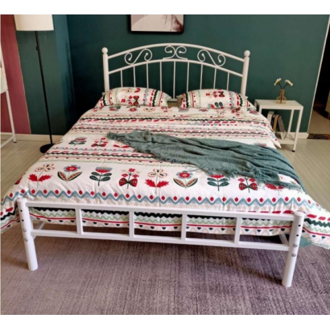 勝芳床鋪批發歐式床 鐵床 鐵藝床 雙人床 雙人床 折疊雙人床 鐵藝雙人床 雙人板床 金屬床 臥室家具 歐博瑞家具