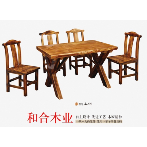 勝芳原生態橡木家具批發橡木餐桌椅 主題酒店桌椅 實木餐桌餐椅批發 桌面 戶外實木餐桌椅 原生態酒店家具 酒店家具 和合家具