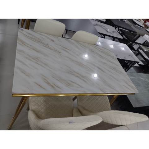 勝芳餐桌批發(fā) 理石餐臺(tái) 歐式餐桌椅 巖板餐臺(tái) 簡(jiǎn)約餐桌椅 小戶(hù)型理石餐桌  餐廳家具  百思德家具