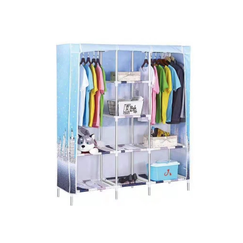 勝芳布衣柜批發 布衣柜 布衣櫥 折疊衣柜 加厚環保無膠布衣柜 加固衣柜 防塵衣柜 簡易衣柜 便攜衣柜  京華家具