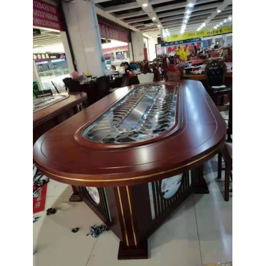 勝芳餐桌椅 轉盤桌 實木旋轉大餐臺 桌面 桌架  實木餐桌椅 實木餐臺椅 中式餐桌椅 實木餐桌椅組合批發 木質家具 餐廳家具中式家具  長松家具