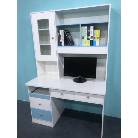 勝芳電腦桌批發 書桌書架組合 一體桌 現代簡約家用學生電腦臺式桌 臥室書柜 寫字桌子  寫字桌 寫字臺 辦公桌 典侖家具批發