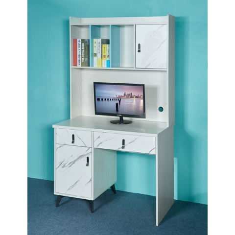 勝芳電腦桌批發 書桌書架組合 一體桌 現代簡約家用學生電腦臺式桌 臥室書柜 寫字桌子 寫字桌 寫字臺 辦公桌 典侖家具批發